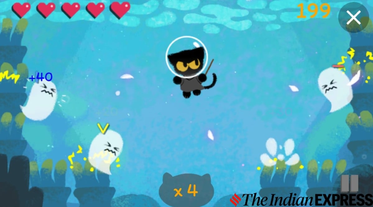 Google treats users to cat-against-ghosts game for Halloween