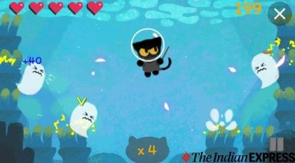 Halloween Google Doodle 2020 Full Game - Magic Cat battle under