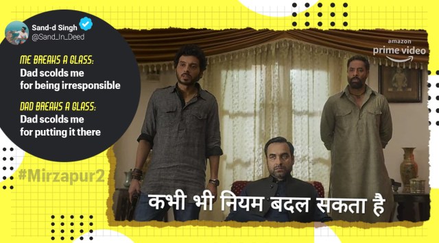 Mirzapur Season 2, Mirzapur Season 2 memes, Mirzapur Season 2 trailer memes, Mirzapur series trailer video, Mirzapur Amazon Prime, Mirzapur Season 2 trailer trending, Trending news, Indian Express news.