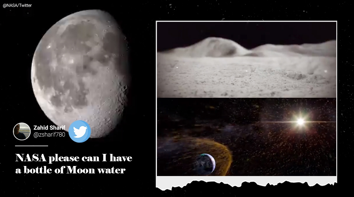 Water on moon, water on moon reaction, water on moon surface memes, water presence on Moon, NASA discovers more water on moon, SOFIA lunar mission, SOFIA detects water, water presence on moon, water in sunlit surface of moon, trending news, Indian Express news.