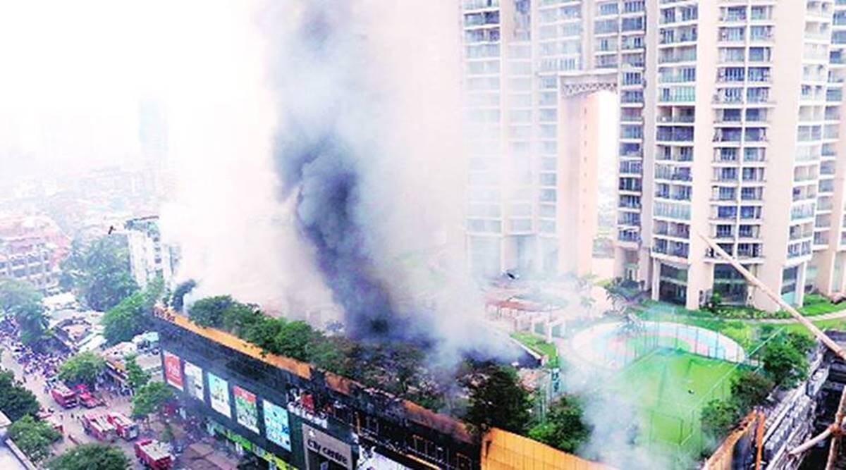 Mumbai City Centre Mall fire, Mumbai fire, Mumbai news, Maharashtra news, Indian express news