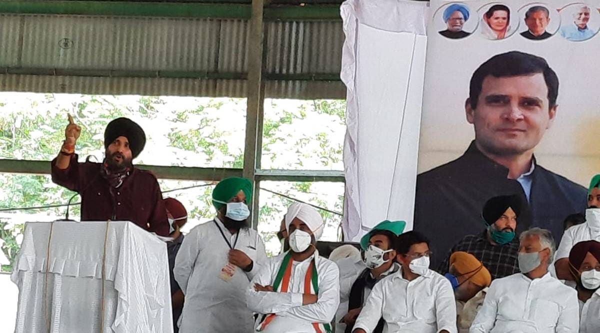 Najvot Singh Sidhu, Amarinder Singh, farm laws, Kheti Bachao Yatra, minimum support price, MSP, Chandigarh news, Punjab news, Indian express news