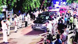 BJP worker shot dead, BJP worker murder, Bengal BJP workers protest, BJP leaders protest killing, KOlkata news, Bengal news, Indian express