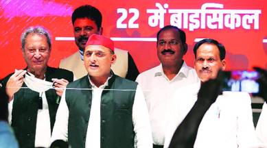 Senior Cong leader joins SP, former BSP MP join SP, Tribhuvan Dutt joins SP, Lucknow news, UP news, Indian express news