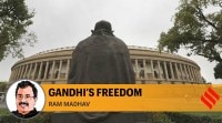 Ram-Madhav mahatma gandhi, gandhi jayanti, gandhi jayanti today, gandhi jayanti news, mahatma gandhi birth anniversary, gandhian philosophy, non violence, indian express