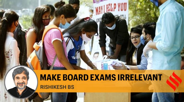 Students at the DUSU helpdesk on the first day of admission at Delhi University. Praveen Khanna