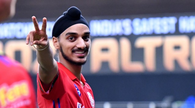 Son of security officer Darshan Singh, the young Arshdeep would be initiated into cricket by his father, who observed him bowling inswing at practice sessions in a park near their Kharar residence. (BCCI/IPL)