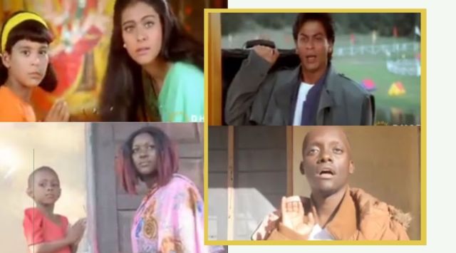 The comedian recreated the scene where Rahul, played by SRK, and Anjali, played by Kajol, meet for the first time after their college days (Source:  chatumandota/Instagram) 