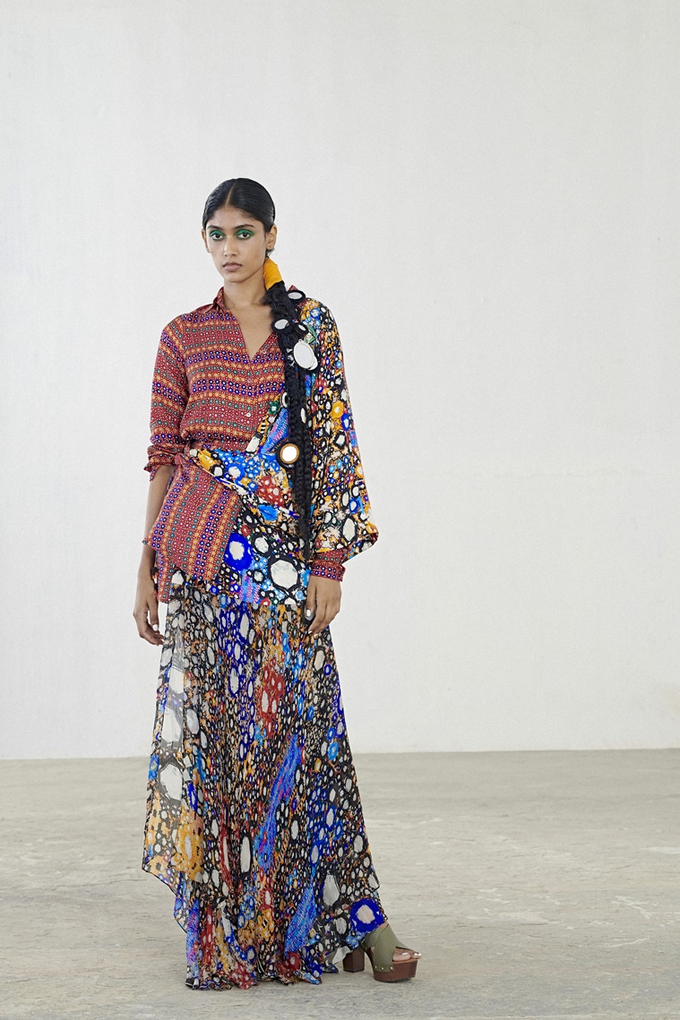 Always wanted to highlight Indian colours, prints on global silhouettes ...