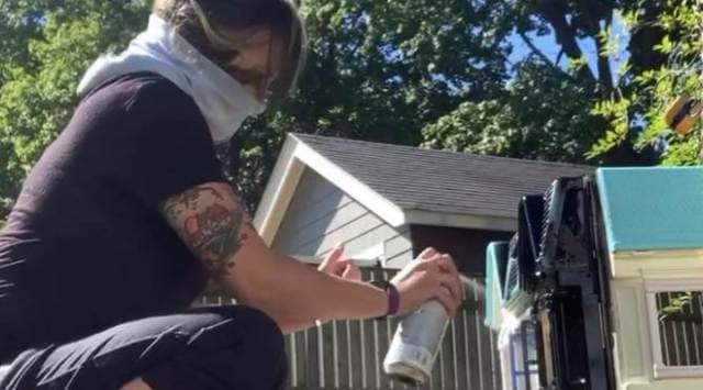 dollhouse, spooky mansion, dollhouses and halloween, upcycling of doll house, indian express news