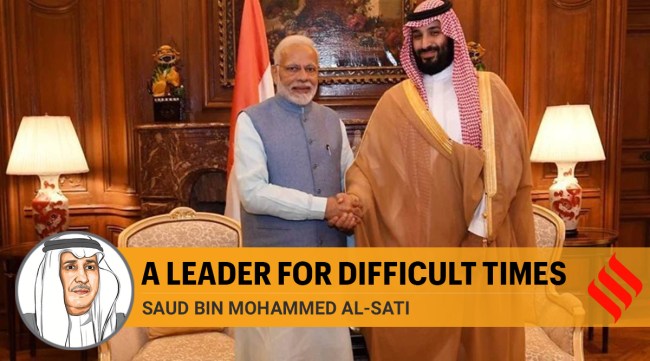 PM Narendra Modi with Crown Prince of Saudi Arabia Mohammed bin Salman Al Saud. (Twitter/Narendra Modi)