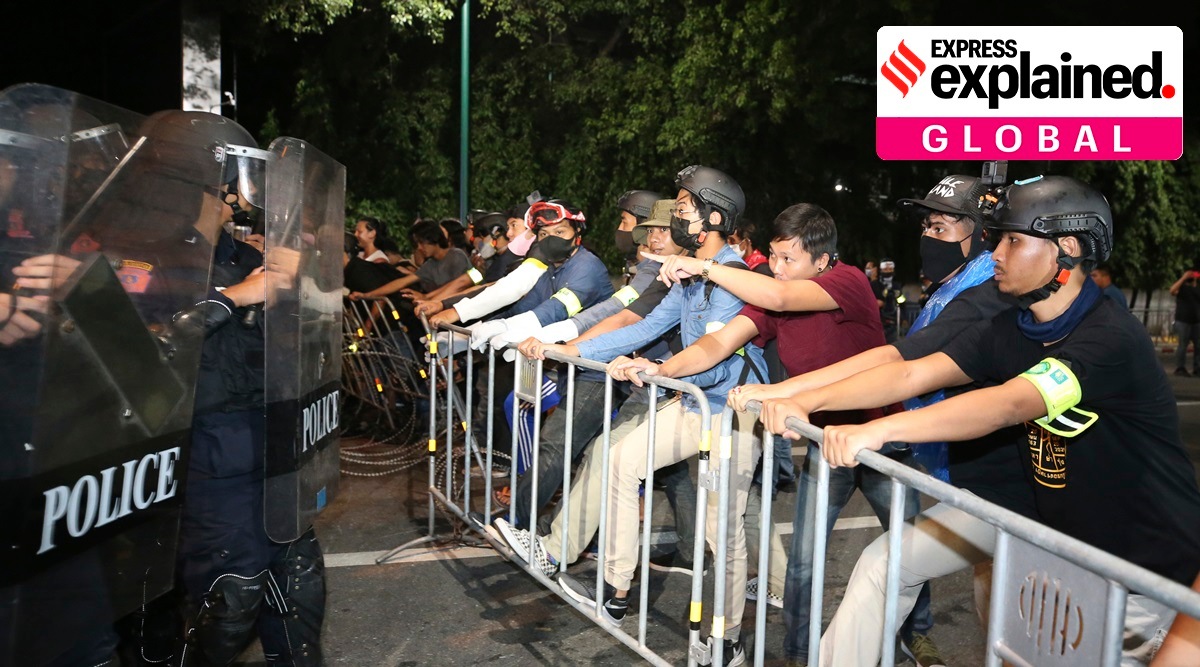 Thailand, Thailand protests, Thailand news, Thailand gatherings banned, Thailand PM Prayuth Chan-ocha, Indian Express