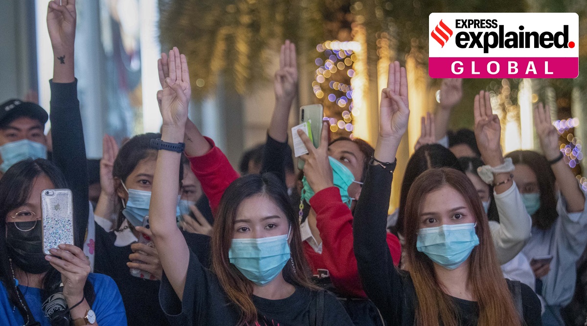 Thailand, Thailand protests, Thailand democracy protests, Thaksin Shinawatra, Thailand military rule, Indian Express