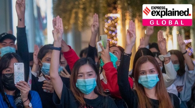 Thailand, Thailand protests, Thailand democracy protests, Thaksin Shinawatra, Thailand military rule, Indian Express