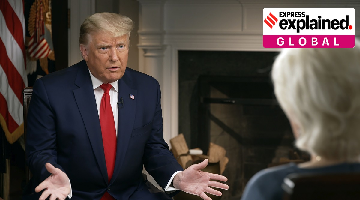 Explained: Why President Donald Trump walked out of a '60 Minutes'  interview | Explained News,The Indian Express