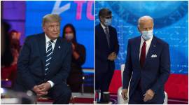 Two weeks to go for polls, Trump narrows gap, but Biden still has the edge