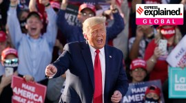 Pictures of the Week in North America Photo Gallery Donald Trump, Trump dancing, Trump YMCA, Trump campaign YMCA song, Village People sue Trump, Indian Express