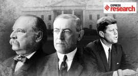 Donald Trump, Donald Trump covid-19, coronavirus Donald Trump, US presidents secrets, US presidents health secrets, Grover Cleveland, Woodrow Wilson, John F Kennedy, Kennedy health secrets, white house secrets, Indian Express Research