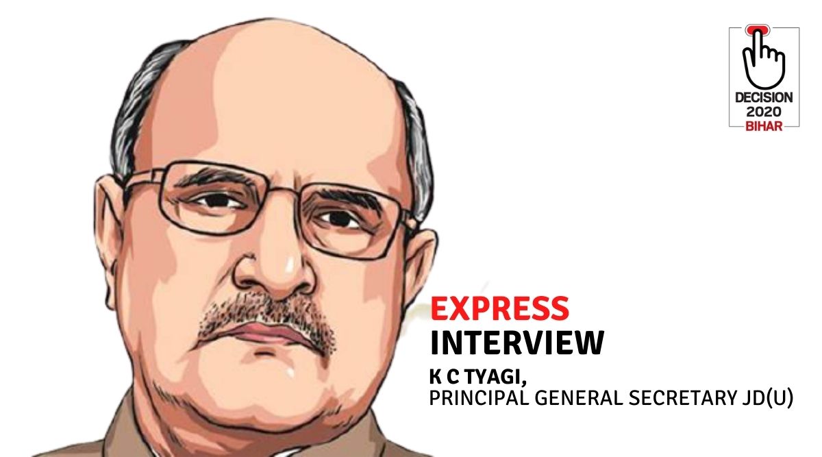 k c tyagi interview, k c tyagi jdu, nitish kumar, k c tyagi bihar elections, bihar elections 2020, bihar assembly elections 2020, bihar election dates, indian express news
