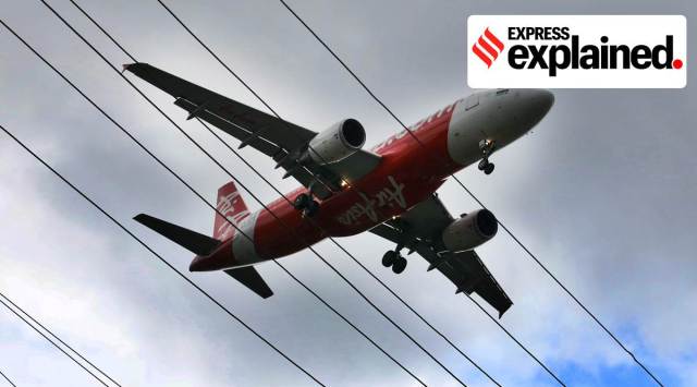 A passenger flight lands at Dum Dum airport, Kolkata.  File/Express Photo by Partha Paul