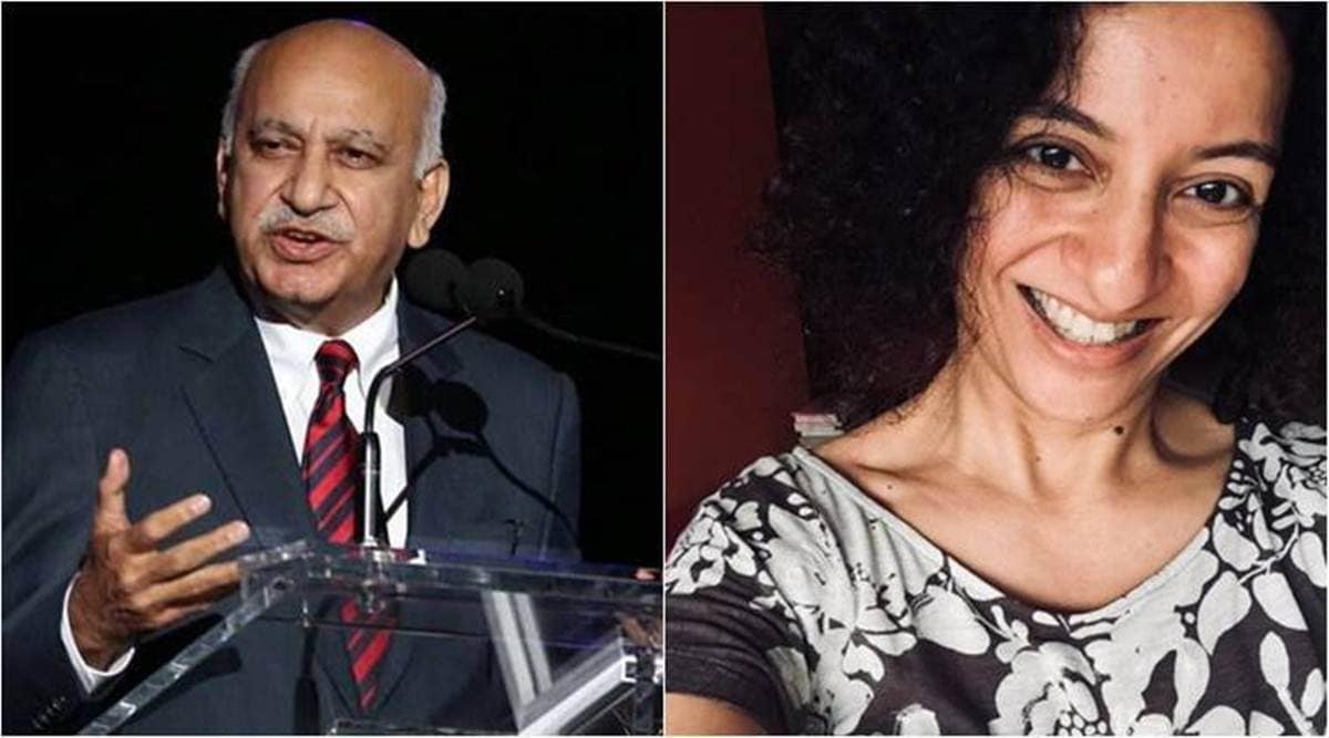 MJ Akbar, MJ Akbar metoo case, priya ramani, indian express