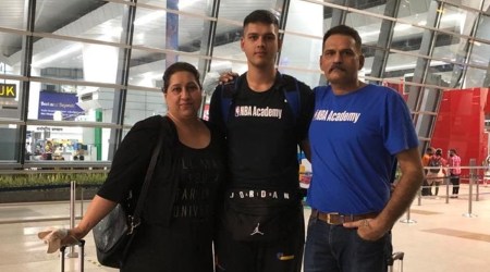 L-R: Rajinder Kaur Sandhu (Mother), Amaan Sandhu and Gurcharanjeet Sandhu (Father).