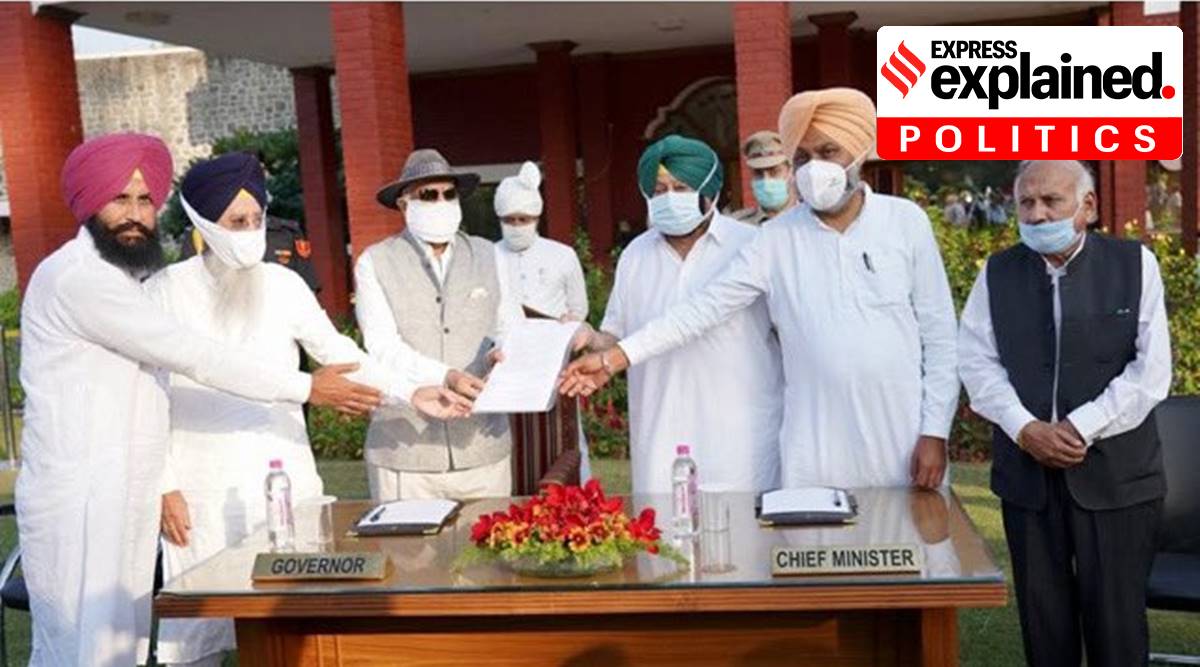 Punjab farm bills, what are the farm bills Punjab assembly passed, Centre farm laws, MSP, Punjab farmers protest, indian express, express explained