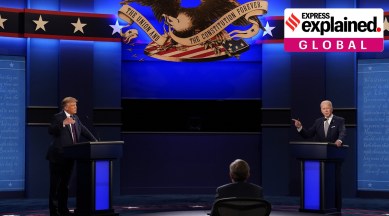 us elections 2020, us presidential elections 2020, us elections, us presidential elections, joe biden, donald trump, trump biden debate, trump biden presidential debate, presidential debate, explained global, express explained, Indian Express