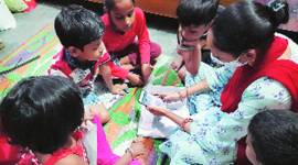 For 5 children, two-room house in Trilokpuri doubles up as classroom