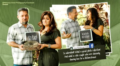 empty nester, texas couple empty nest photo shoot, viral empty nest photoshoot, mom dad empty nest photoshoot viral, funny news, indian express