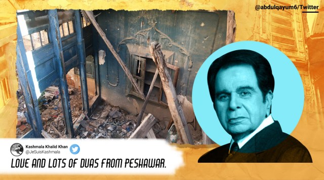 dilip kumar, dilip kumar ancestral house, dilip kumar request photos ancestral house, Peshawar ancestral house of dilip kumar raj kapoor, pakistan to save ancestral houses bollywood actors, good news, entertainment news, indian express