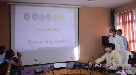 Rajasthan Education Minister 
Govind Singh Dotasra announcing BSTC Pre DElEd result 2020. Image source: twitter.com/GovindDotasra