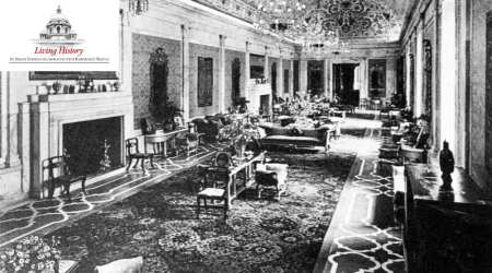 The sandstones of Rashtrapati Bhavan evolved with first ladies. 
