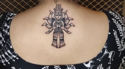 Festive cheer: Navratri, Durga Puja tattoos are trending despite pandemic,  say tattoo artists | Lifestyle News,The Indian Express