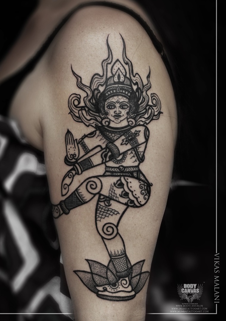 illustration of Tattoo art design of Lord Rama, Ravana and Hanuman  collection with text in Hindi Namah Shivaya ( I… | Hindu tattoos, Shiva  tattoo design, Art tattoo