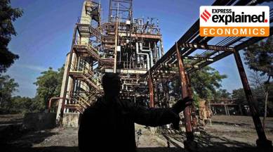 Index of Eight Core Industries (ICI), core sector industries, industry growth, crude oil industry, negative industry growth, indian express