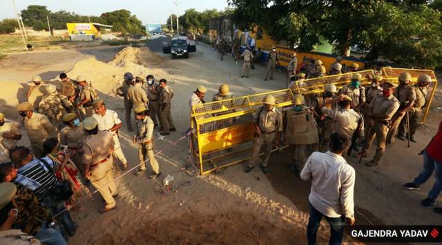 Security beefed up in Hathras village.
