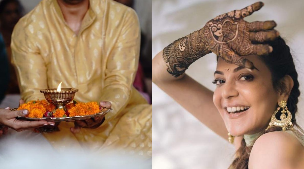 1200px x 667px - Kajal Aggarwal enjoys her pre-wedding festivities, see pictures |  Entertainment News,The Indian Express