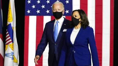 Joe Biden, kamala Harris, India vaccine, US-India vaccine material, Biden on india vaccine material, India covid cases, world news, Indian express