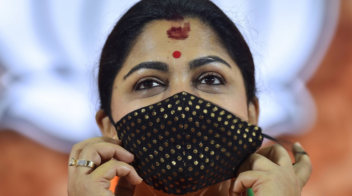 Khushbu Sundar, kushboo joins bjp, Khushbu Sundar interview, Khushbu Sundar Congress, Khushbu Sundar letter to Sonia Gandhi, Tamil Nadu Assembly Elections, Indian Express