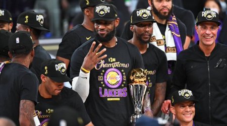LeBron James is the first player in NBA history to win NBA Finals MVP with three different franchises. (Source: Twitter/NBA) 