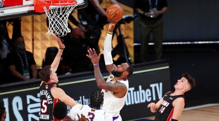 lakers, los angeles lakers, miami heat, nba, nba championship, lebron james, james, nba news (Source: Kim Klement-USA TODAY Sports)