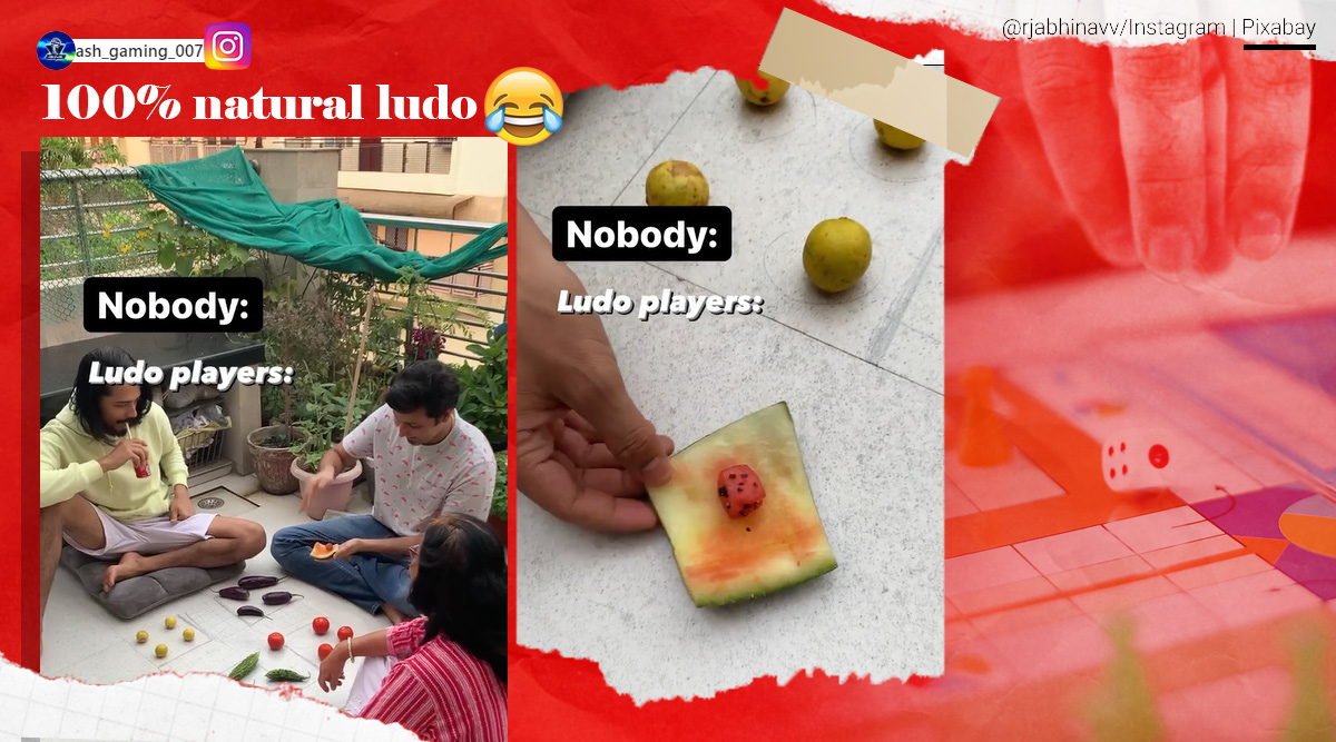 ludo, vegetable ludo, ludo using vegetables, RJ Abhinav veg ludo, creative indoor games, indian express, viral videos,