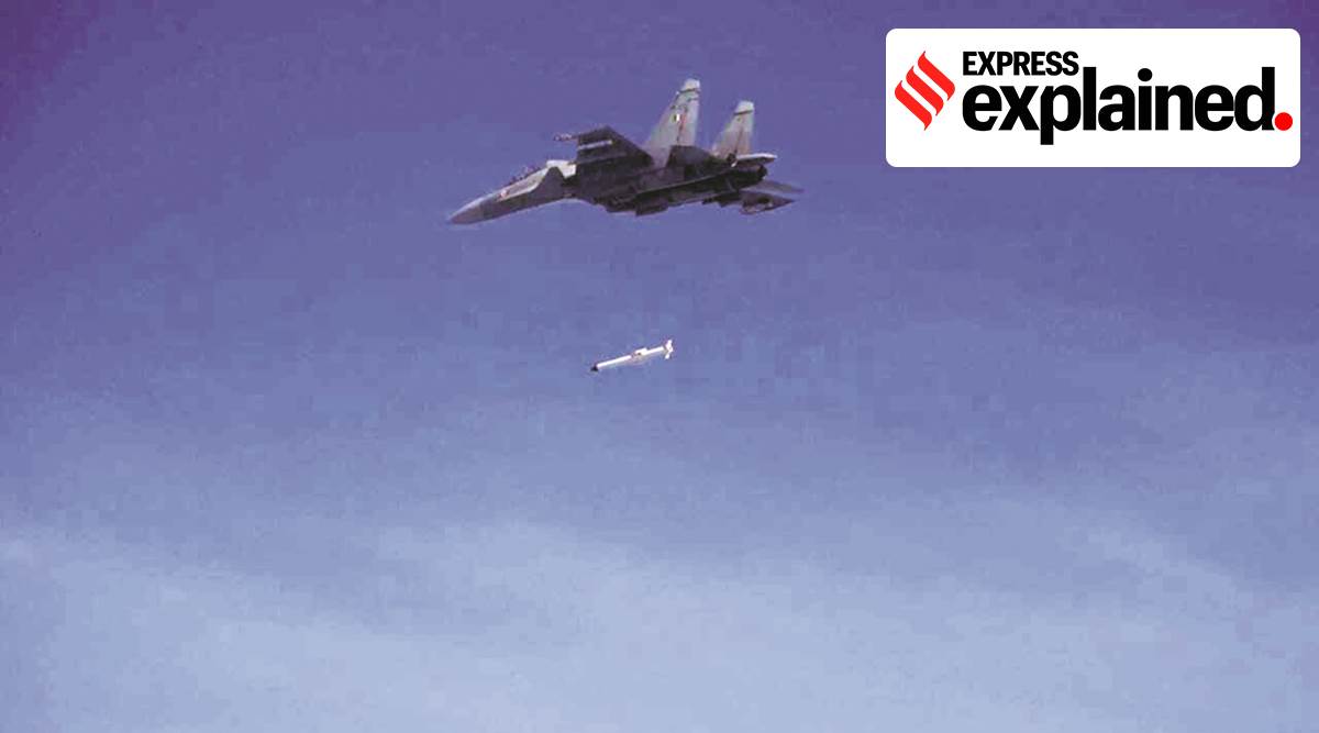 The Rudram missile is launched from a Sukhoi-30 MKI.