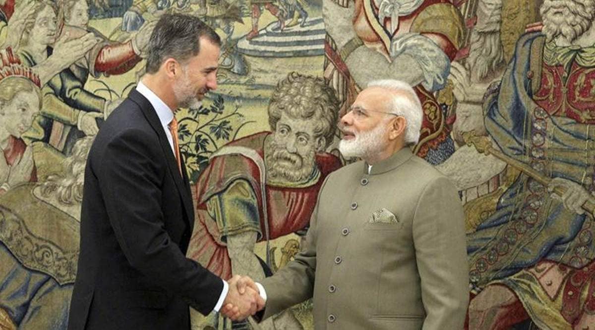 narendra modi, King Felipe VI