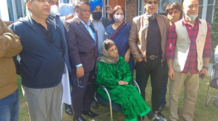 After being released from detention, here is how Mehbooba Mufti spent her day - The Indian Express