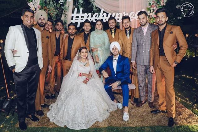 neha kakkar wedding photos, neha kakkar, neha kakkar reception, neha kakkar wedding, neha kakkar marriage, neha kakkar husband, neha kakkar rohan preet singh,