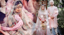 neha kakkar rohanpreet wedding, sabyasachi wedding outfit