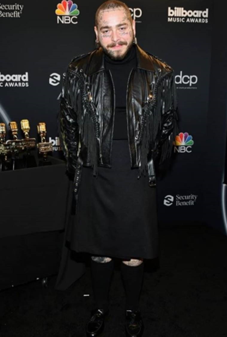 post malone, billboard music awards 2020 fashion