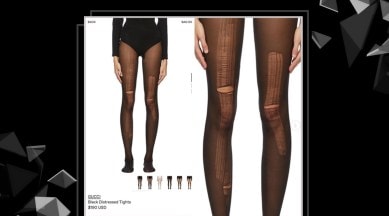 Gucci is now selling distressed stockings; can you guess the price? |  Lifestyle News,The Indian Express